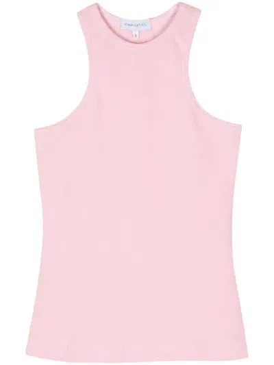 Ioana Ciolacu Ribbed Tank Top In Pink