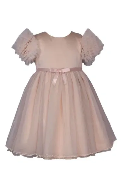 Iris & Ivy Kids' Puff Sleeve Dress In Blush