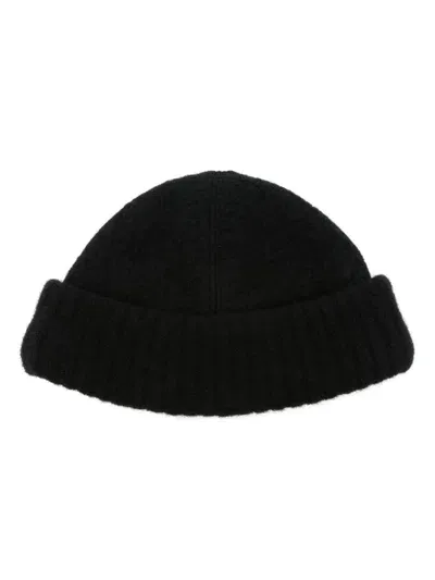 Isabel Benenato Brushed Docker Cap In Black