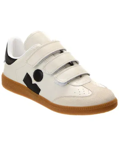 Isabel Marant Beth Leather Sneaker In White