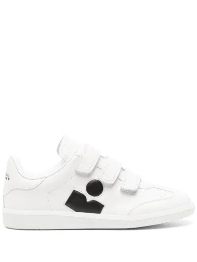 Isabel Marant Beth Leather Sneakers In White