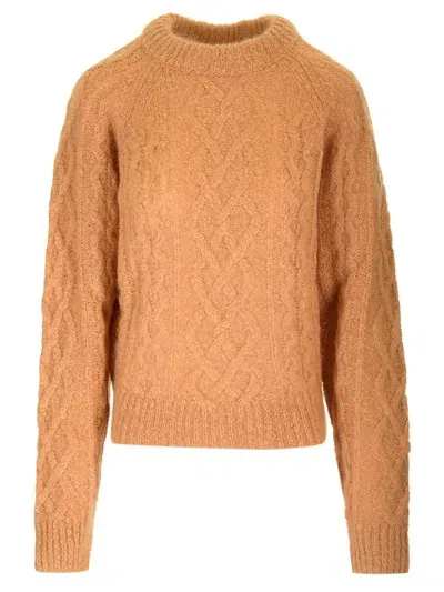 Isabel Marant Étoile Elka Crewneck Knitted Jumper In Orange