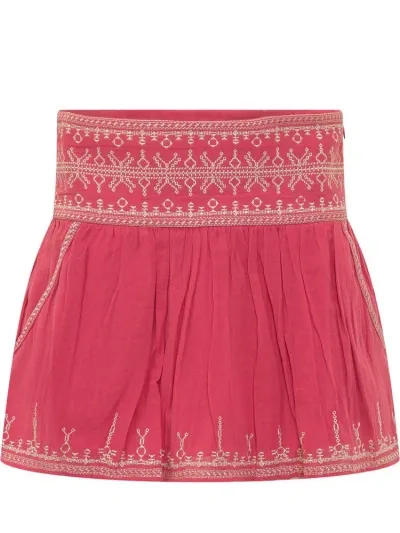 Isabel Marant Étoile Picadilia Pleated Skirt In Red