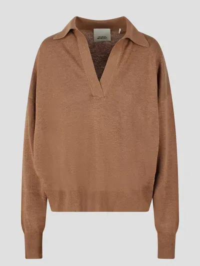 Isabel Marant Galix Sweater In Brown