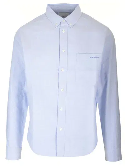 Isabel Marant Jasolo Oxford Cotton Shirt In White