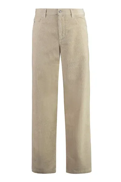 Isabel Marant Jorje Corduroy Trousers In Beige