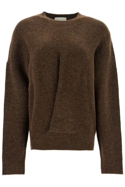 Isabel Marant Kingston Crewneck Knitted Sweater In Brown