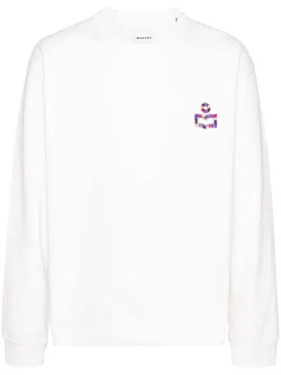 Isabel Marant Mikoe Sweatshirt With Embroidery In White