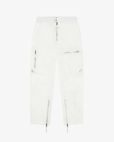 Isabel Marant Zip Detailed Pants In White