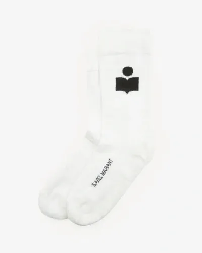 Isabel Marant Siloki Logo Socken Men In White