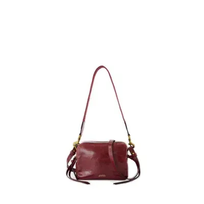 Isabel Marant Wardy Camera Gd Crossbody In Burgundy