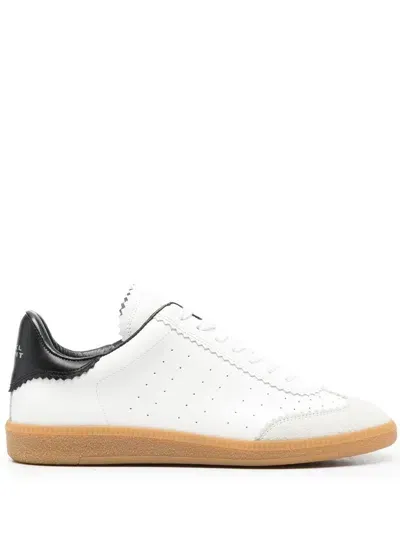 Isabel Marant Bryce Leather Sneakers In White