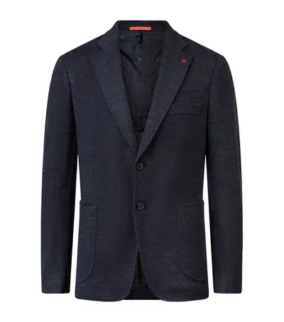 Isaia Capri Sports Jacket Blazer In Blue