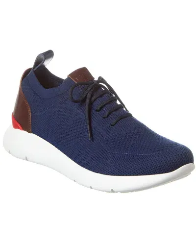 Isaia Cotton Sneakers In Blue