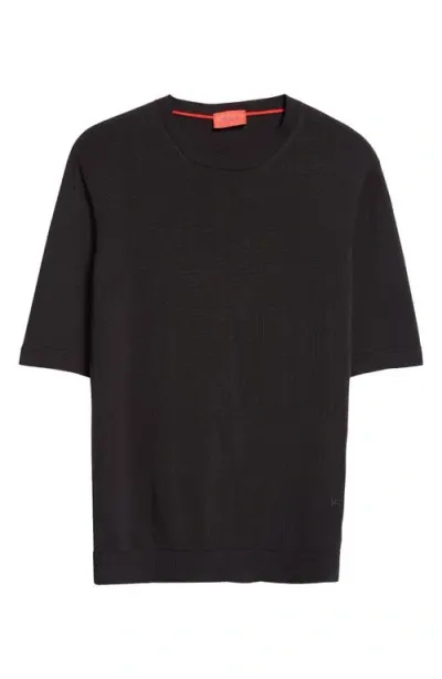 Isaia Silk Sweater In Black