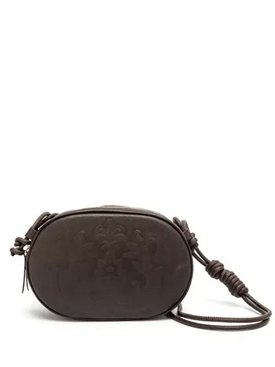 Isla Helena Leather Shoulder Bag In Brown