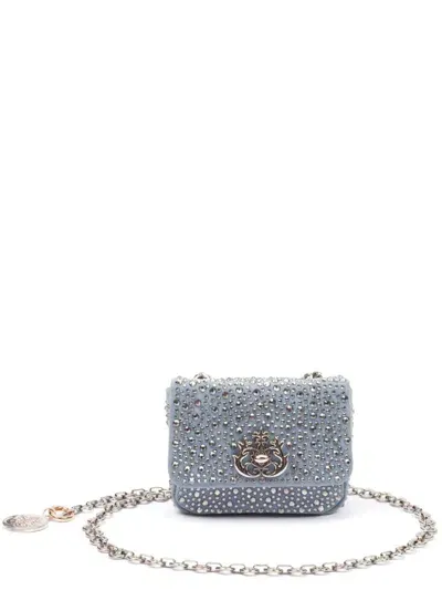 Isla Nano Jolie Crystal-embellished Mini Bag In Blue