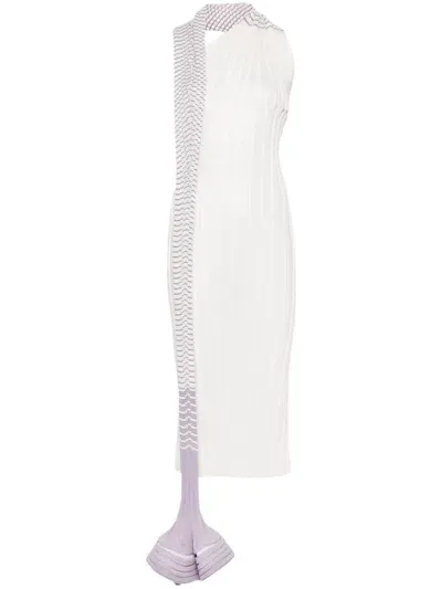 Issey Miyake Asagao Maxi Dress In White