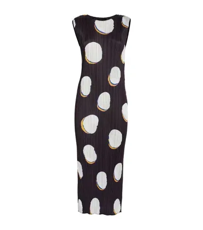 Issey Miyake Bean Dots Midi Dress In White