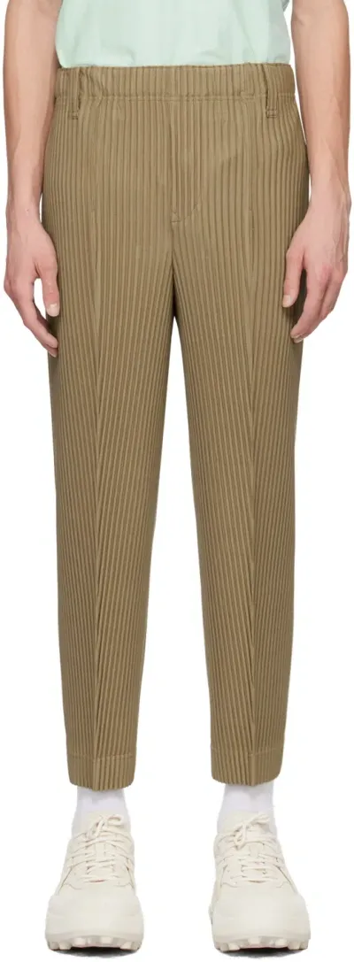 Issey Miyake Beige Compleat Trousers In Neutrals