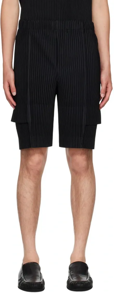 Issey Miyake Black Cargo Shorts