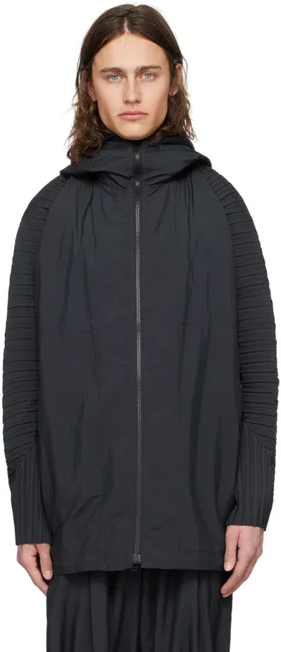 Issey Miyake Black Cascade Jacket In 15-black