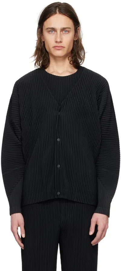 Issey Miyake Black Monthly Color March Cardigan In 15-black