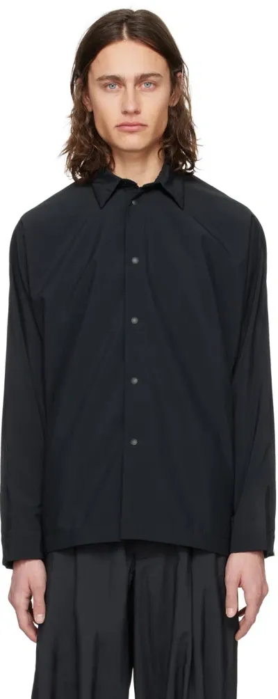 Issey Miyake Black Verso Shirt In 15-black