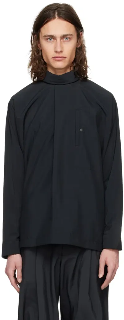 Issey Miyake Black Verso Shirt In 15-black