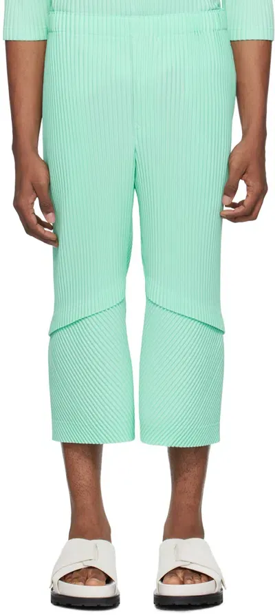 Issey Miyake Green Aerial Trousers In 60-green Hued