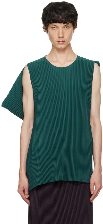 Issey Miyake Green Rb Color Palette 1 Tank Top In 69-dark Green