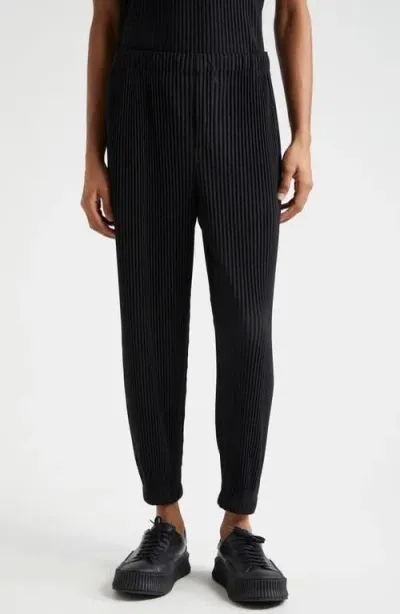 Issey Miyake Homme Plissé  Mc June Pleated Pants In Black