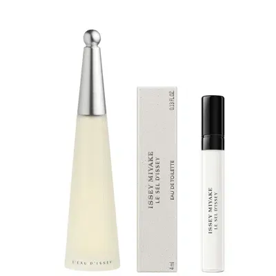 Issey Miyake L'eau D'issey Edt 50ml And New Le Sel 4ml In White