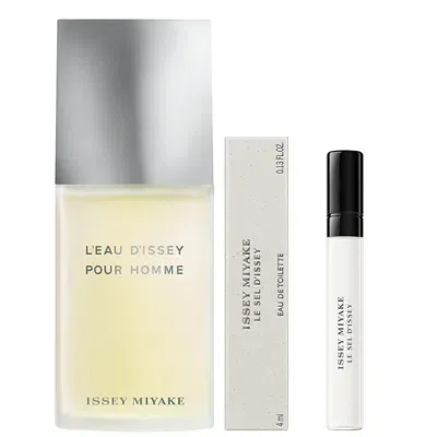 Issey Miyake L'eau D'issey Pour Homme 125ml And New Le Sel 4ml In White