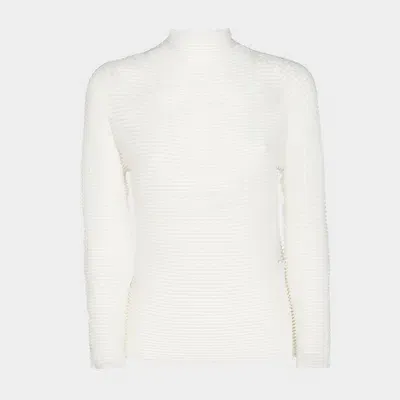 Issey Miyake Maglie Bianco In White