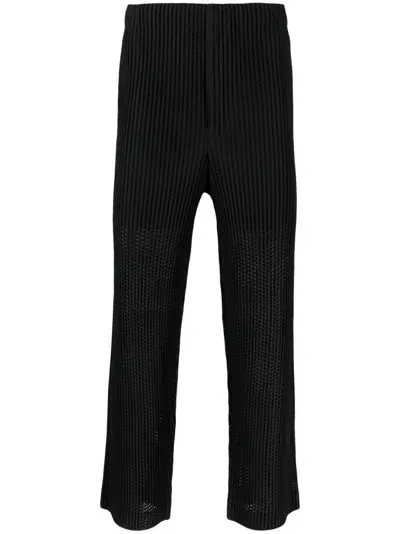 Issey Miyake Black Mc August Straight-leg Trousers