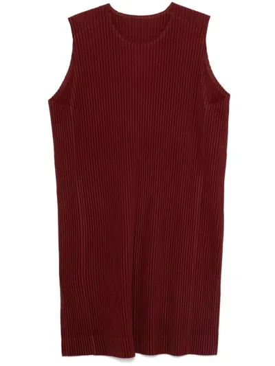 Issey Miyake Mc September Vest In Red