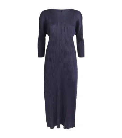 Issey Miyake Monthly Colors June Dress In Blue