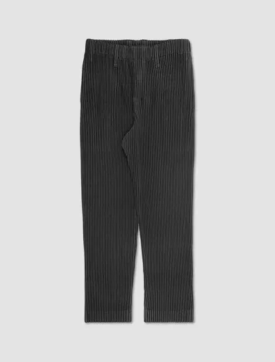 Issey Miyake Pantaloni Plissettati In Navy