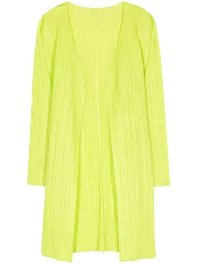 Issey Miyake New Colorful Basics 3 Coat In Yellow