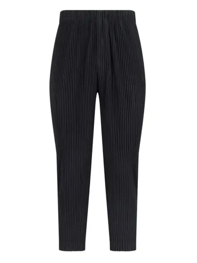 Issey Miyake Pleated Pants In Black