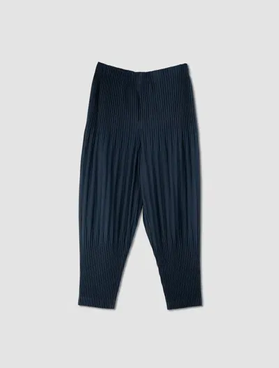 Issey Miyake Pleated Trousers In Blu