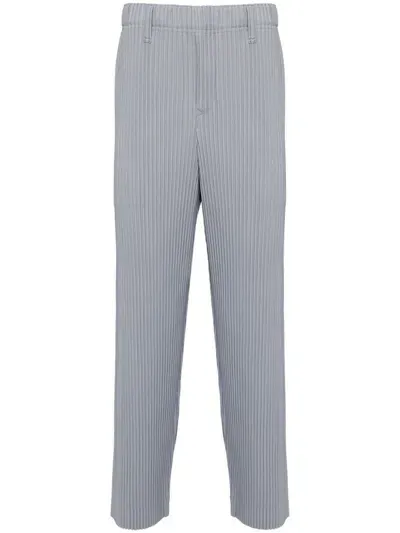 Issey Miyake Pleats Tailored Trouser In Light Blue