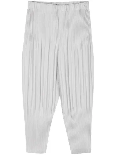 Issey Miyake Pleated Baloon Trousers In Grey