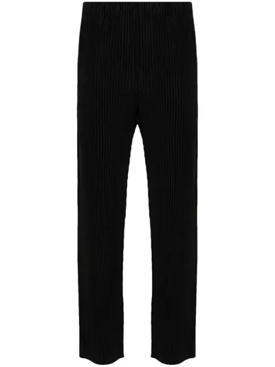 Issey Miyake Basic Hose Mit Schmalem Schnitt In 15 - Black