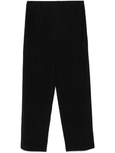 Issey Miyake Pleated Trousers In Black