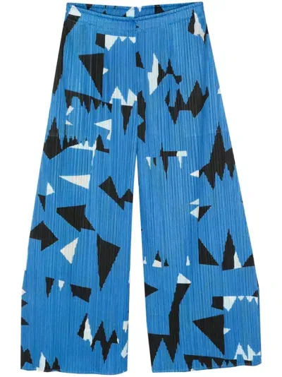 Issey Miyake Lucid Trousers In Blue