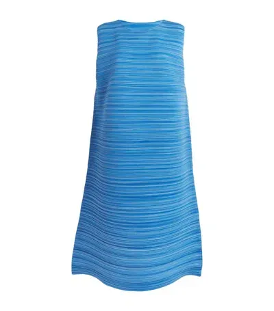 Issey Miyake Sheer Bounce Midi Dress In Blue