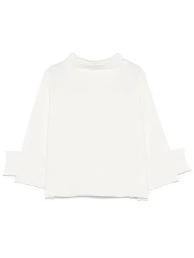 Issey Miyake Square Rib Ap Sweater In White