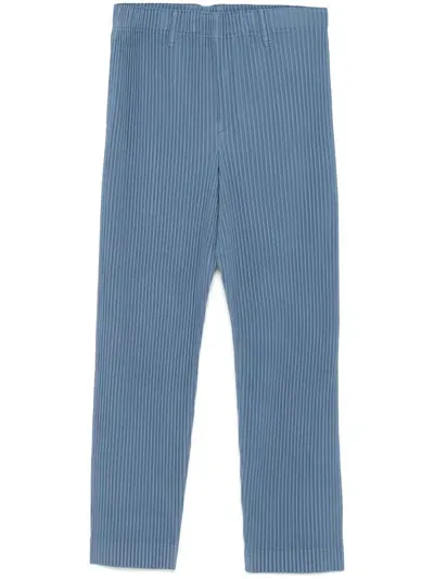 Issey Miyake Tailored Pleats Trousers In Blue